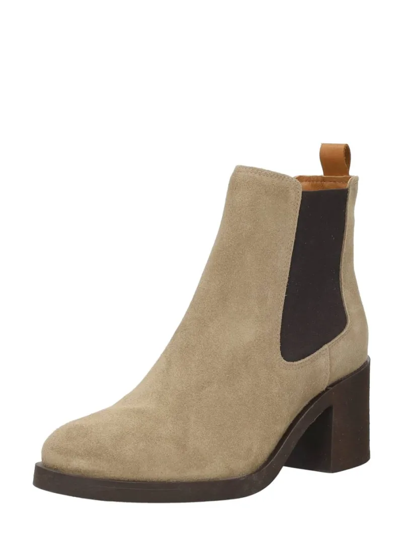 Palpa Enkellaarsjes Hak, enkellaarsjes hak voor dames in taupe, foto 2 van 2