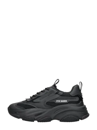 Steve Madden Possession, lage sneakers voor dames in zwart, foto 1 van 4