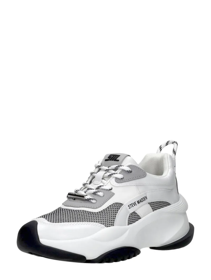 Steve Madden Belissimo, lage sneakers voor dames in wit, foto 2 van 2