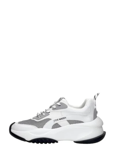 Steve Madden Belissimo, lage sneakers voor dames in wit, foto 1 van 4