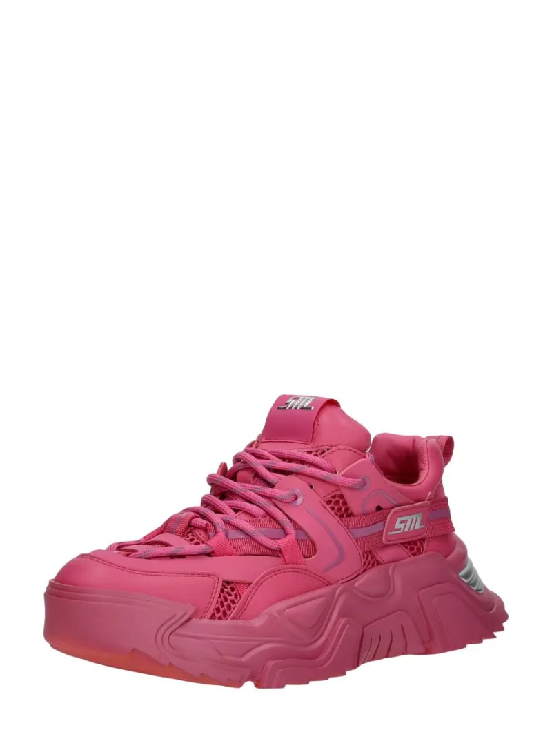 Steve Madden Kingdom, lage sneakers voor dames in fuchsia, foto 2 van 2