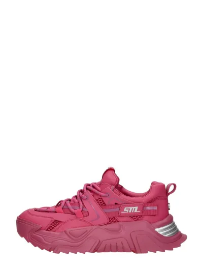 Steve Madden Kingdom, lage sneakers voor dames in fuchsia, foto 1 van 4