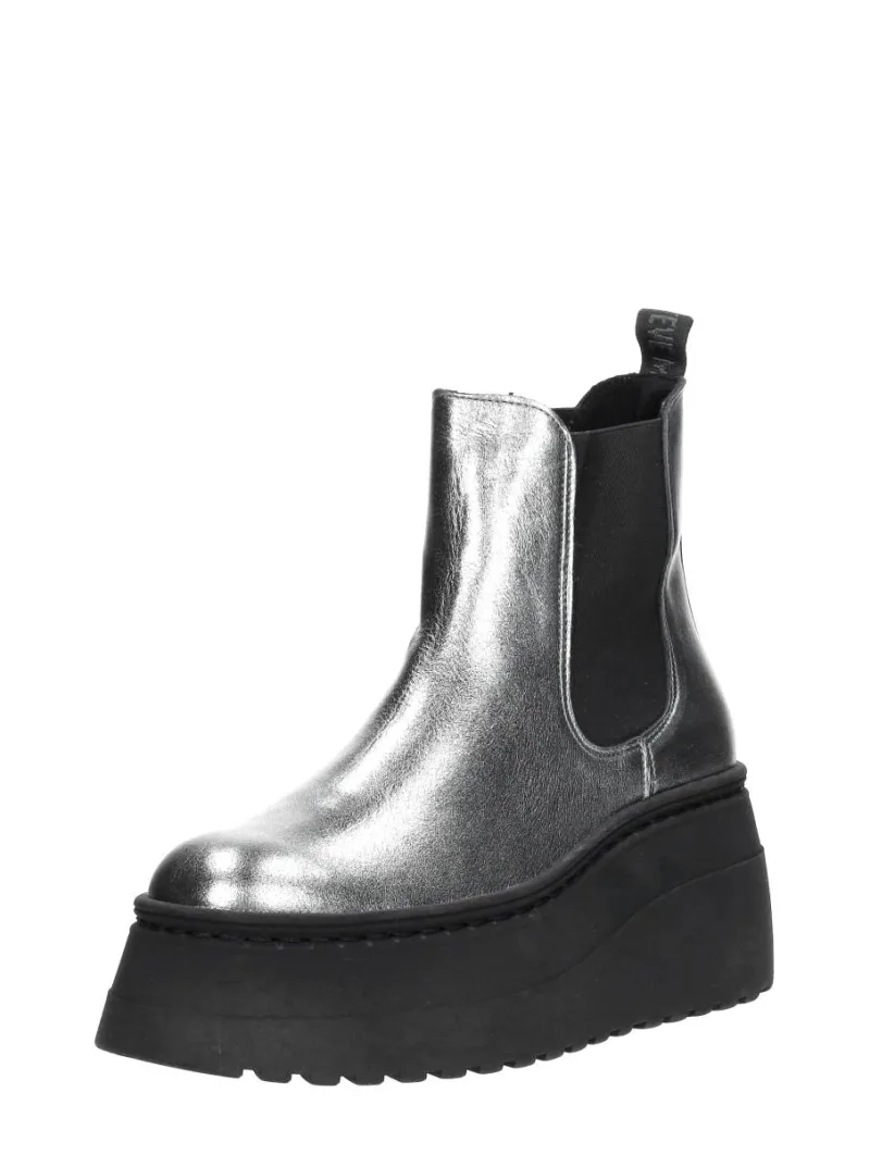 Steve Madden Pegasus zilver, enkellaarsjes plat voor dames in zilverkleur, foto 2 van 2