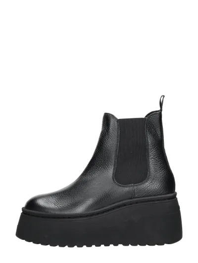 Steve Madden Pegasus, enkellaarsjes plat voor dames in zwart, foto 1 van 4