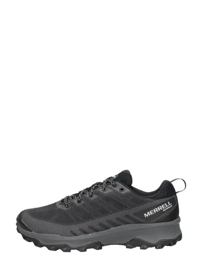 Merrel Speed Eco, lage veterschoenen voor heren in zwart, foto 1 van 4