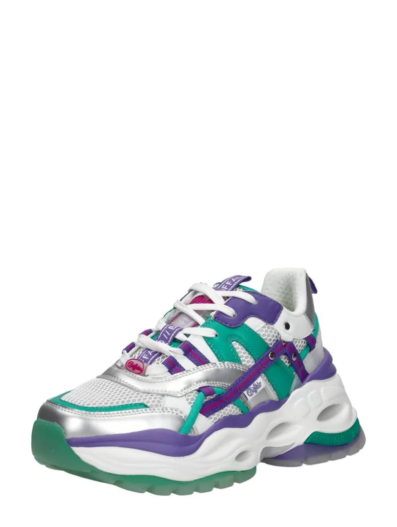 Buffalo Triplet Hollow zilver, lage sneakers voor dames in zilverkleur, foto 2 van 2