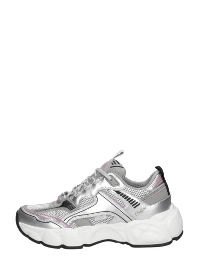 Buffalo CLD Run zilver, lage sneakers voor dames in zilverkleur, foto 1 van 4