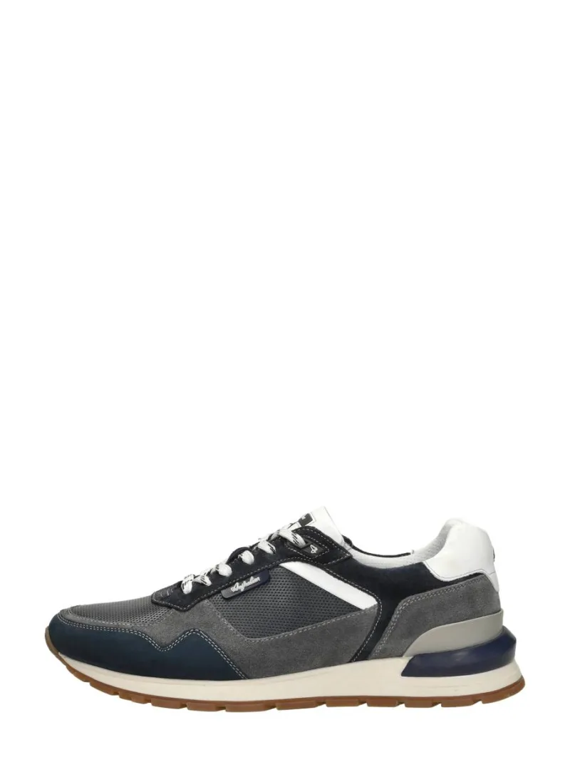 Australian Novecento, lage veterschoenen voor heren in blauw