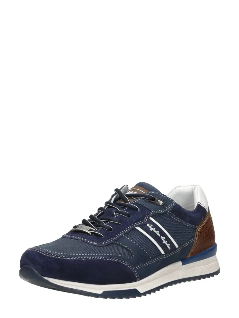 Australian Filmon, lage veterschoenen voor heren in blauw, foto 2 van 2