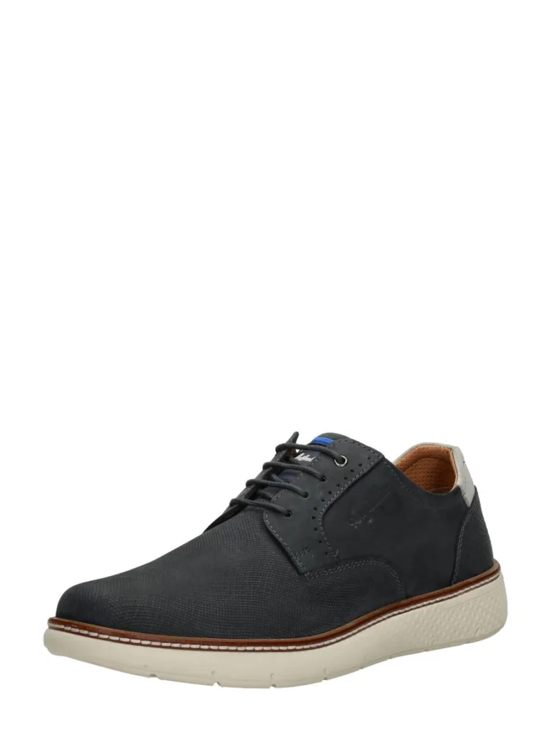 Australian Pozzato, lage veterschoenen voor heren in blauw, foto 2 van 2