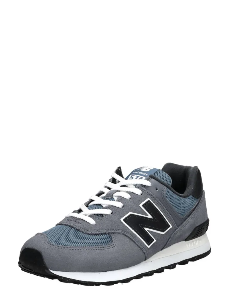 New Balance 574, lage sneakers voor heren in grijs, foto 2 van 2