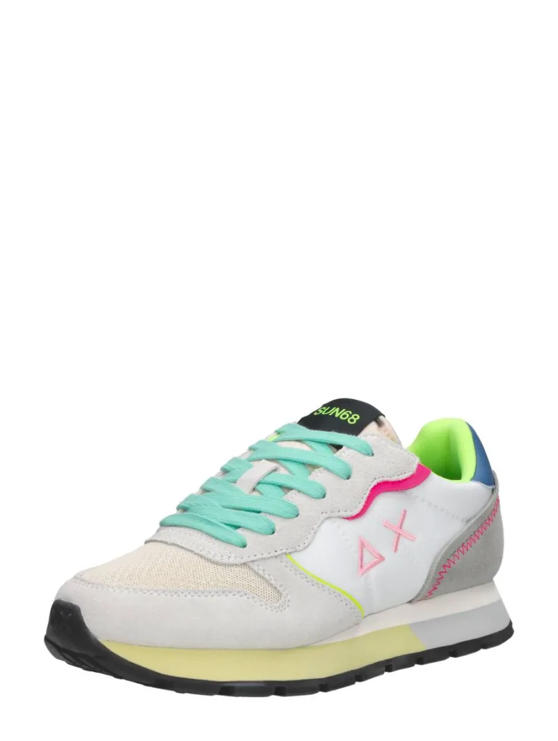 Sun68 Ally Color Explosion, lage sneakers voor dames in wit, foto 2 van 2