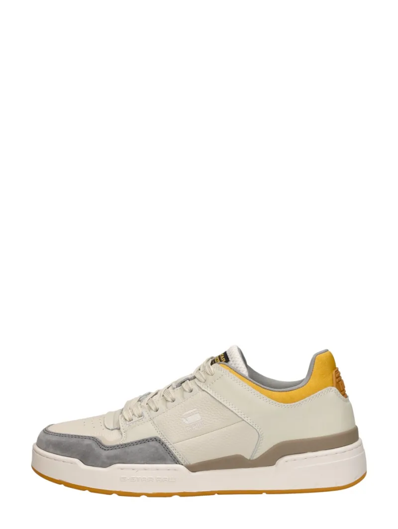 G-Star Attacc POP LEA M, lage sneakers voor heren in gebroken wit