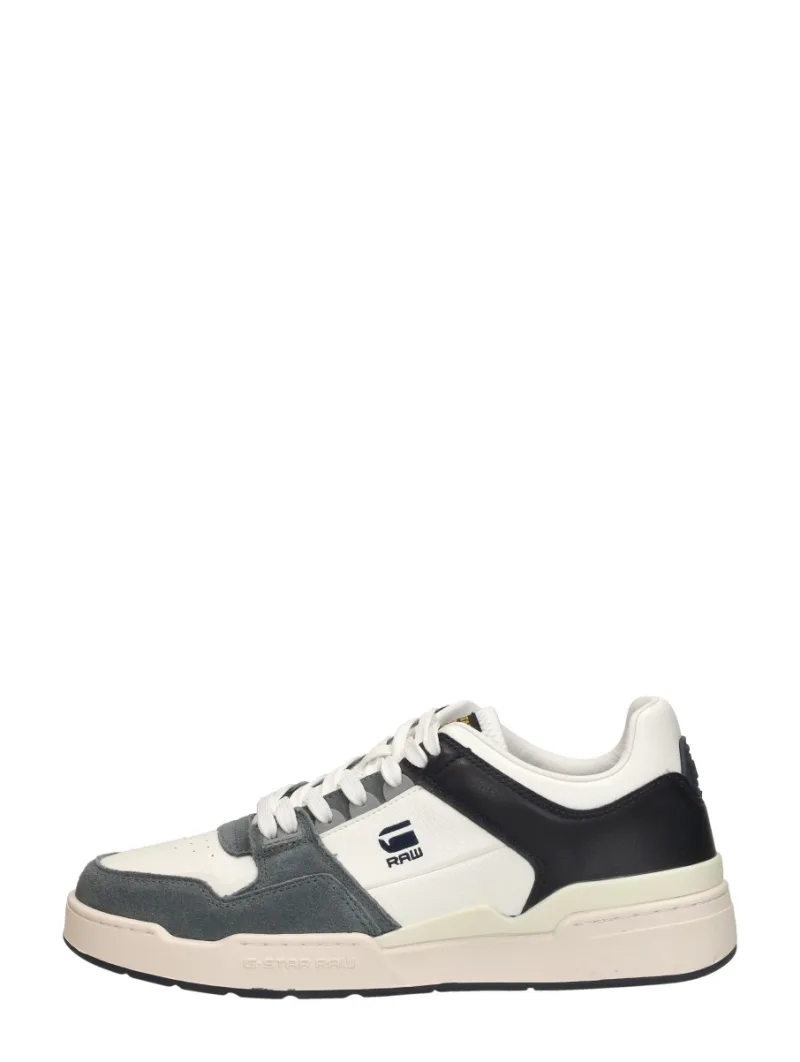 G-Star Attacc BLK LEA M, lage sneakers voor heren in wit