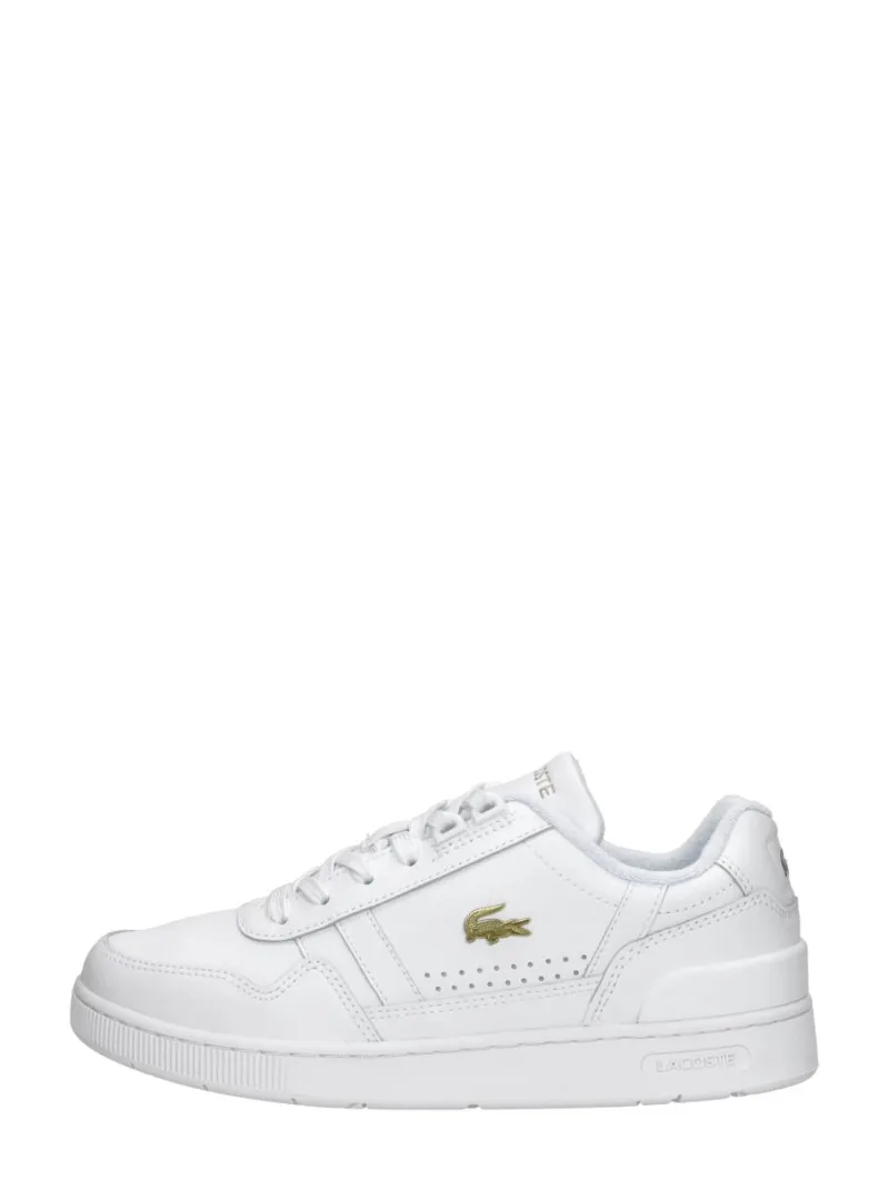 Lacoste T Clip, lage sneakers voor dames in wit