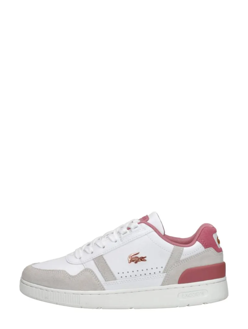 Lacoste T Clip, lage sneakers voor dames in wit