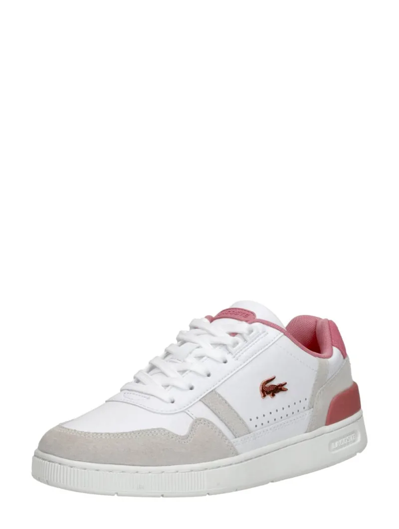 Lacoste T Clip, lage sneakers voor dames in wit, foto 2 van 2
