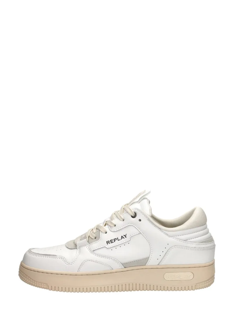 Replay Epic Man Base, lage sneakers voor heren in wit