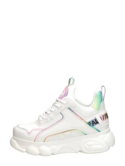 Buffalo CLD Chai, lage sneakers voor dames in wit, foto 1 van 4