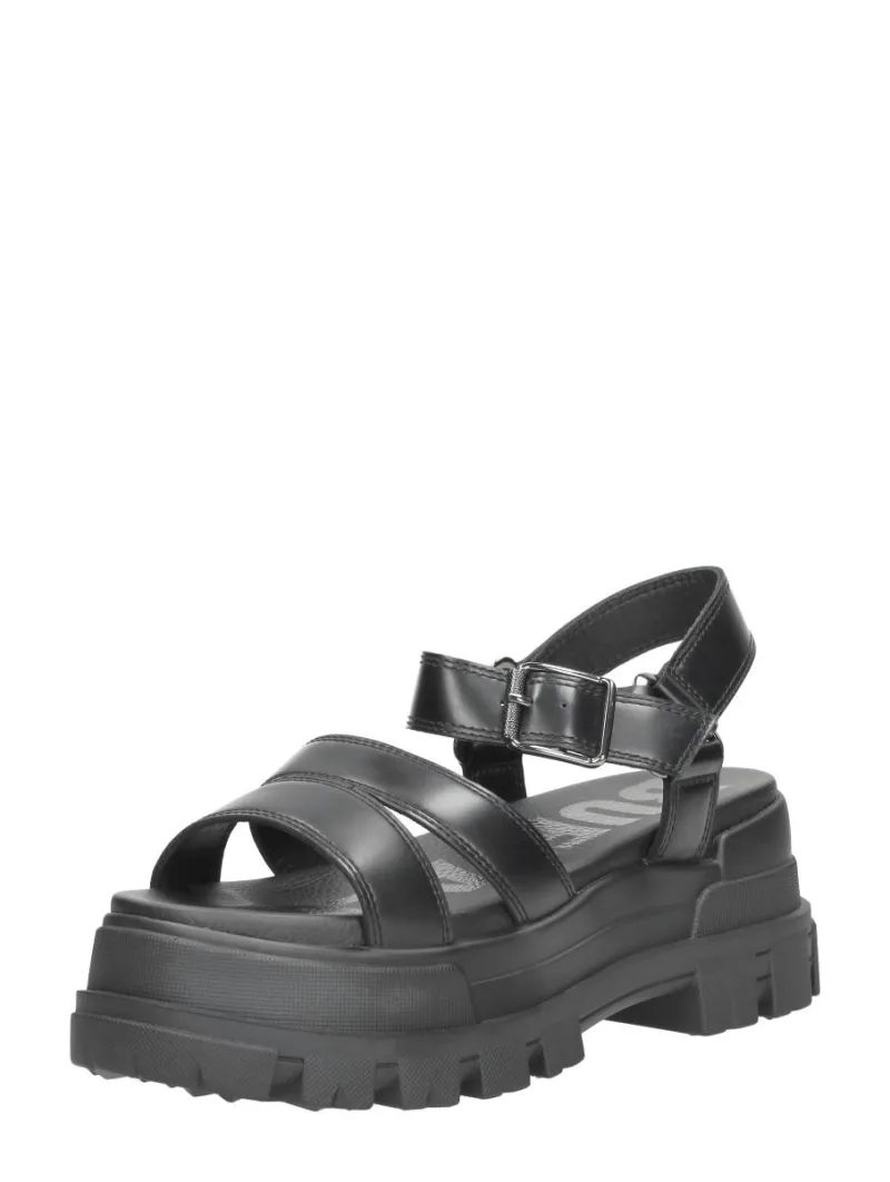 Buffalo ASPHA TS Sandal, sandalen plat voor dames in zwart, foto 2 van 2