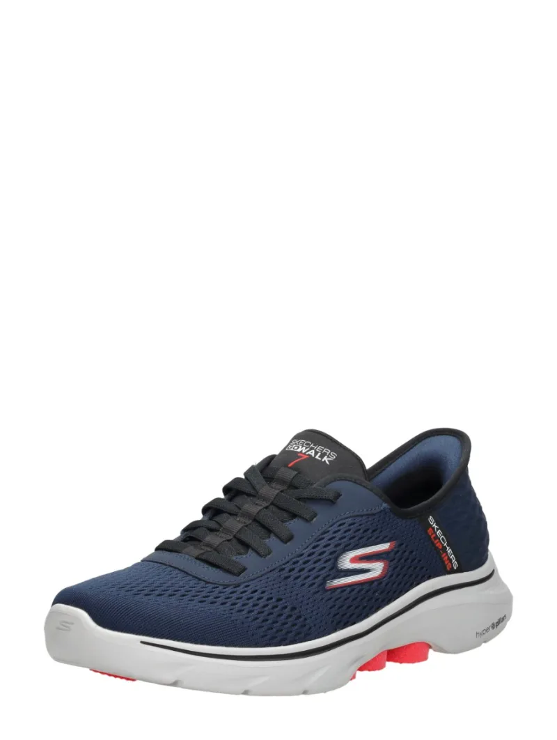 Skechers Go Walk 7 - Free Hand 2, lage sneakers voor heren in blauw, foto 2 van 2