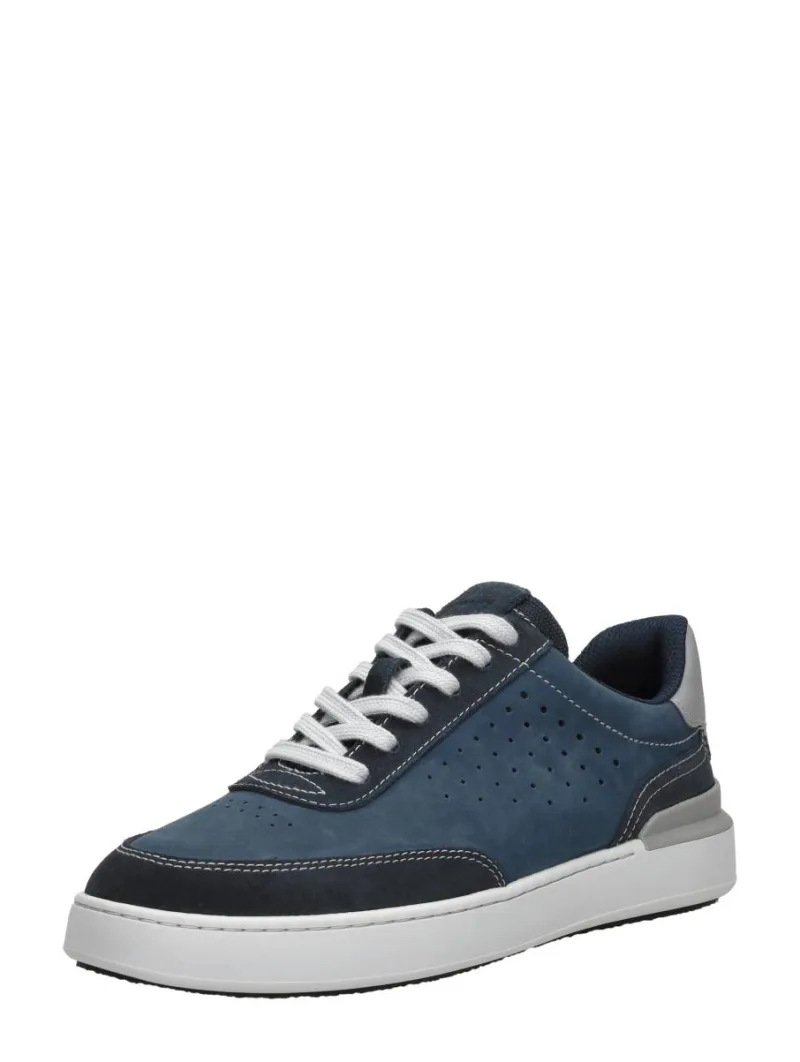 Clarks Courtlite Run, lage veterschoenen voor heren in blauw, foto 2 van 2