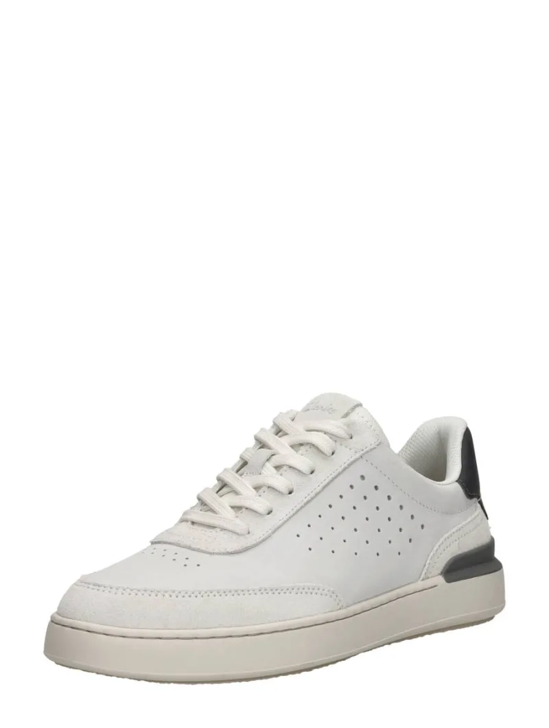 Clarks Courtlite Run, lage veterschoenen voor heren in wit, foto 2 van 2