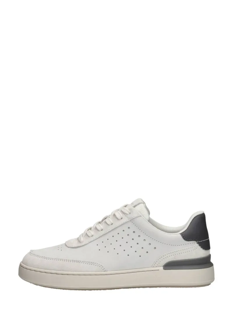 Clarks Courtlite Run, lage veterschoenen voor heren in wit