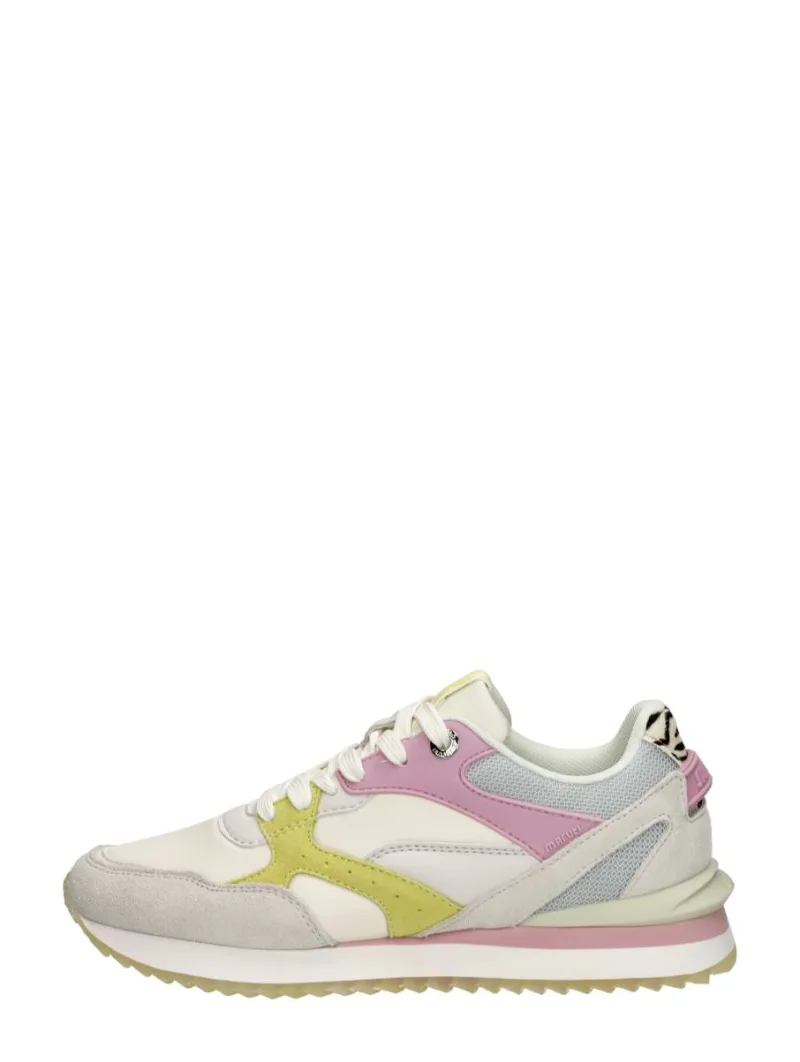 Maruti Dawn, lage veterschoenen voor dames in gebroken wit