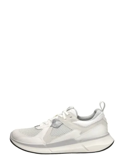 ECCO Biom, lage veterschoenen voor heren in wit, foto 1 van 4