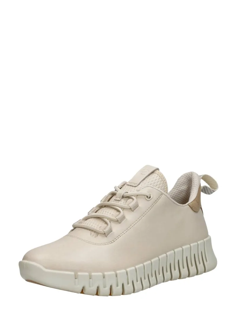 ECCO Gruuv, lage veterschoenen voor dames in beige, foto 2 van 2