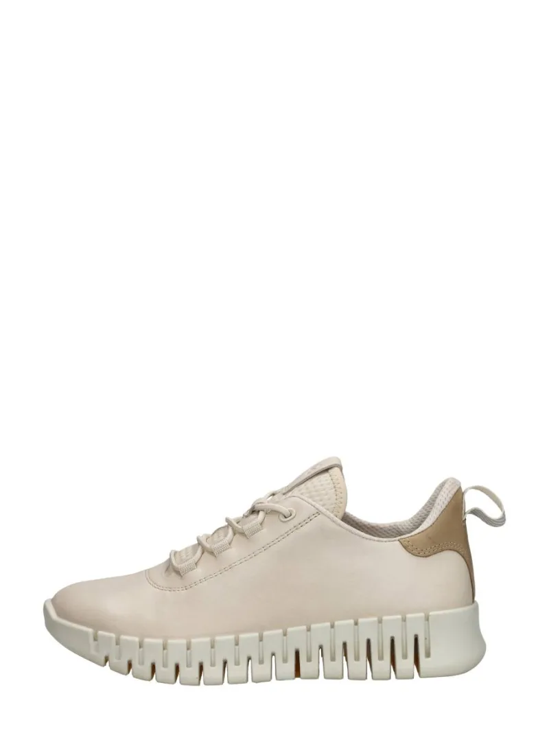 ECCO Gruuv, lage veterschoenen voor dames in beige