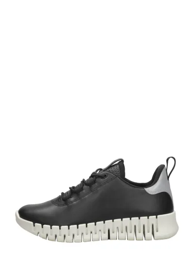 ECCO Gruuv, lage veterschoenen voor dames in zwart, foto 1 van 4