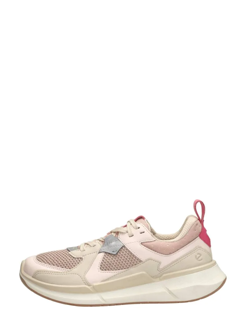 ECCO Biom, lage veterschoenen voor dames in roze