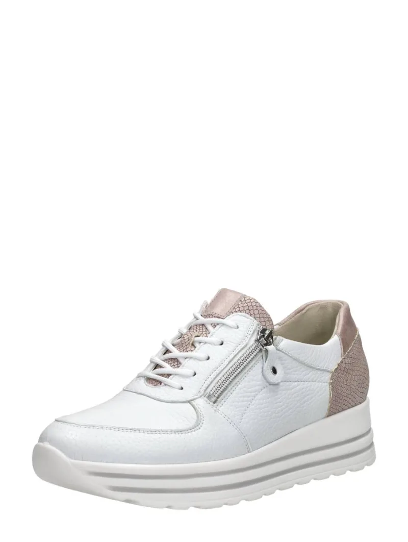Waldläufer H-Lana, lage veterschoenen voor dames in wit, foto 2 van 2