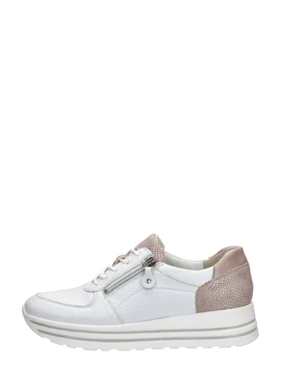 Waldläufer H-Lana, lage veterschoenen voor dames in wit, foto 1 van 4