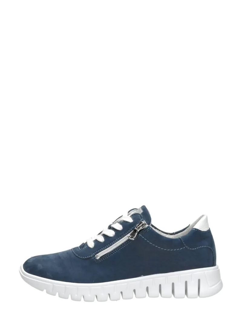 Waldläufer H-Birdy, lage veterschoenen voor dames in blauw, foto 1 van 4