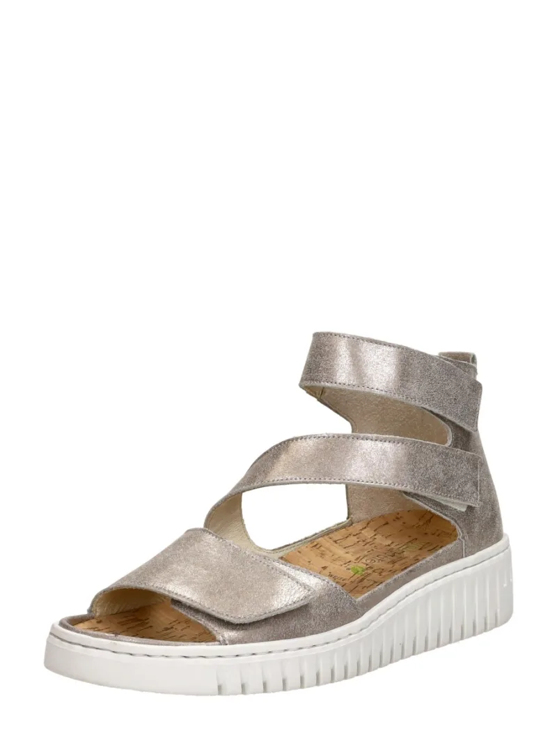 Waldläufer H-Willow, sandalen plat voor dames in goudkleur, foto 2 van 2