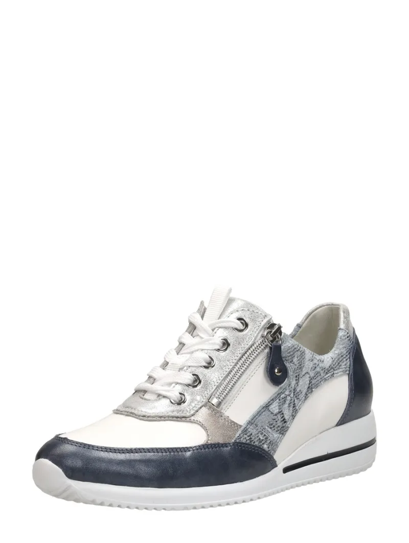 Waldläufer Himona, lage veterschoenen voor dames in blauw, foto 2 van 2