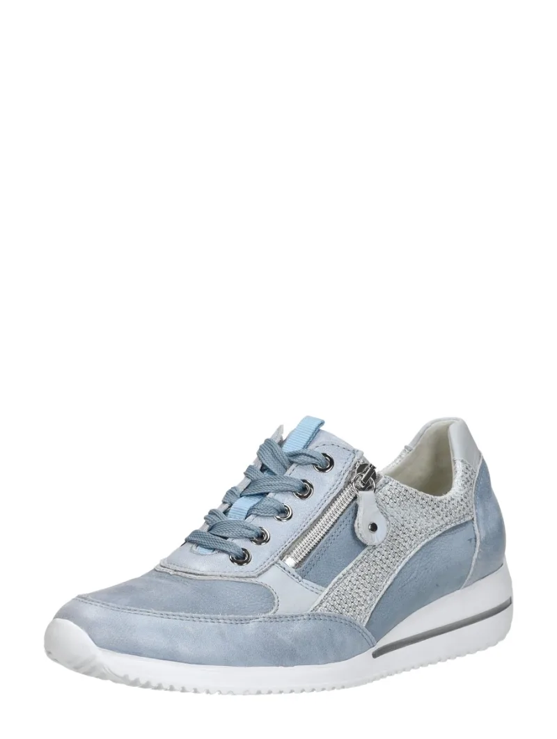 Waldläufer Himona, lage veterschoenen voor dames in licht blauw, foto 2 van 2