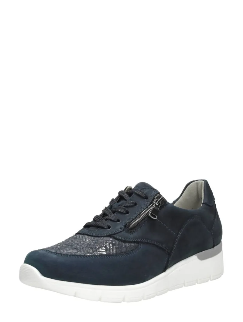 Waldläufer K-Ramona, lage veterschoenen voor dames in blauw, foto 2 van 2