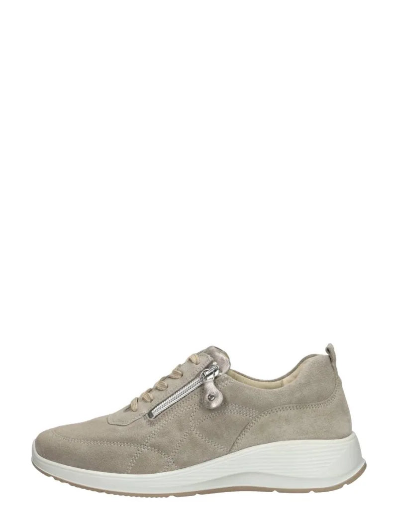 Waldläufer Kalea, lage veterschoenen voor dames in beige