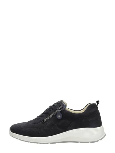 Waldläufer Kalea, lage veterschoenen voor dames in blauw, foto 1 van 4