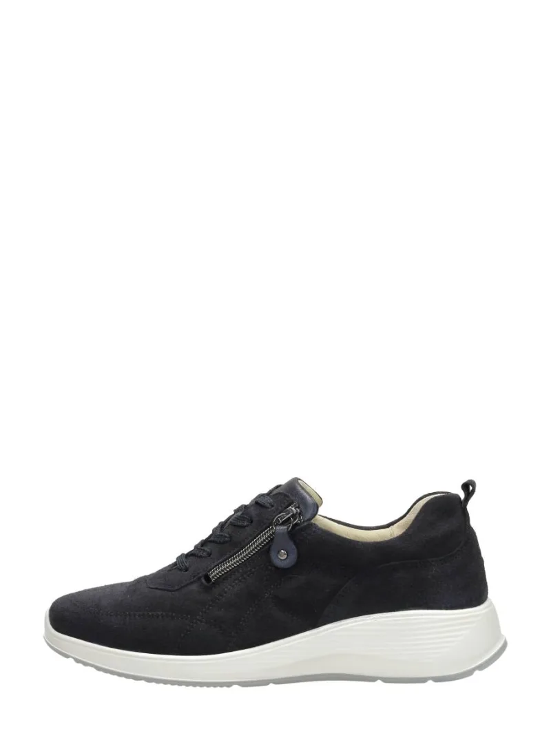 Waldläufer Kalea, lage veterschoenen voor dames in blauw