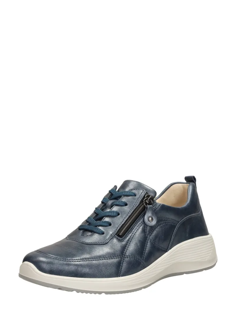 Waldläufer Kalea, lage veterschoenen voor dames in licht blauw, foto 2 van 2