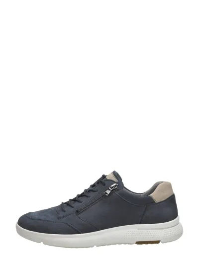 Waldläufer H-Heiko, lage veterschoenen voor heren in blauw, foto 1 van 4