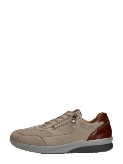 Waldläufer K-Fabian, lage veterschoenen voor heren in beige, foto 1 van 4