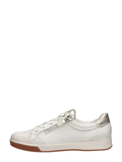 Ara Rom-Highsoft, lage veterschoenen voor dames in wit, foto 1 van 4
