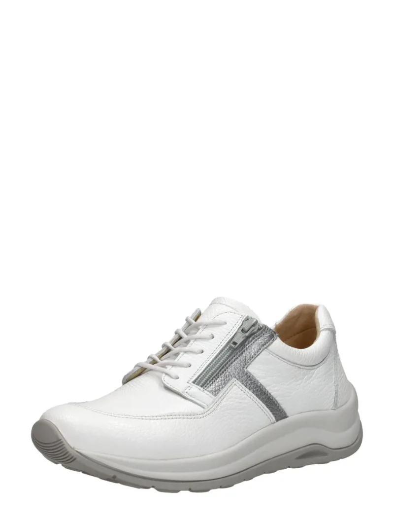 Wolky Comrie, lage veterschoenen voor dames in wit, foto 2 van 2