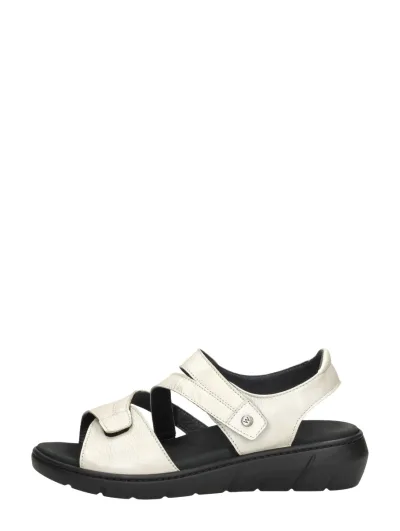 Wolky Ikaria, sandalen plat voor dames in gebroken wit, foto 1 van 4